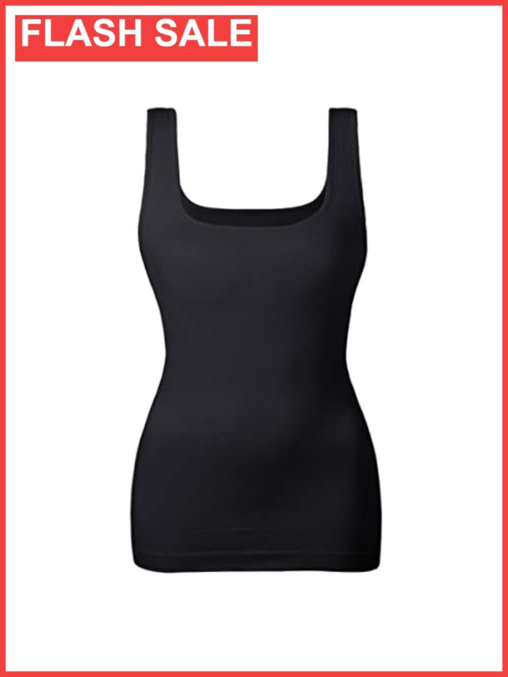 Women's Tummy Control Shapewear Tank Top Seamless Square Neck Compression Body